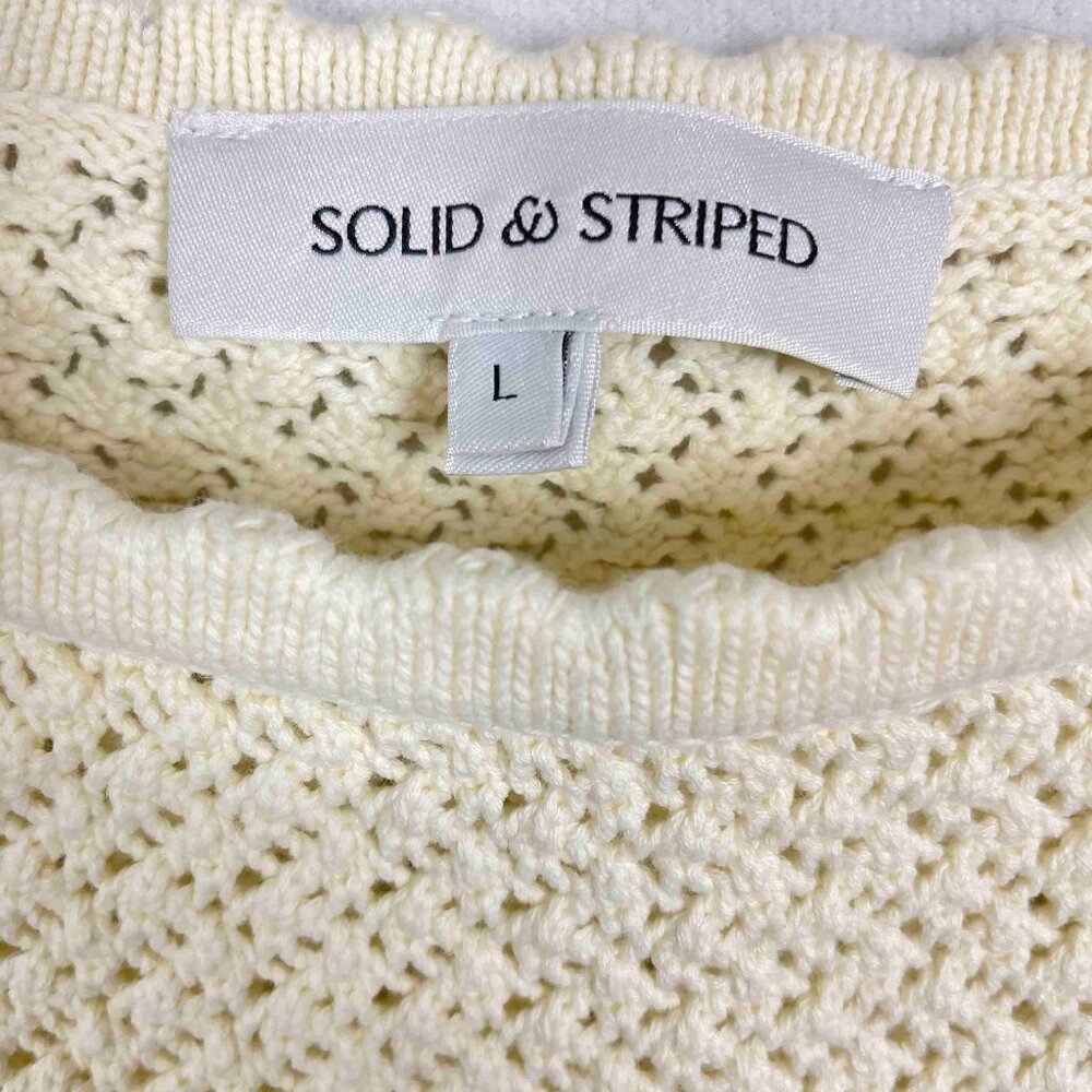 Solid & Striped Celeste Sleeveless Crochet Crop T… - image 4